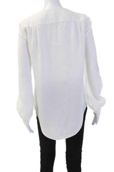 Rag & Bone Women Tunic Blouse White Long Sleeve Crew Neck Size S