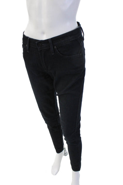 James Jeans Womens Skinny Black Jeans Button Size 27