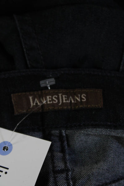 James Jeans Womens Skinny Black Jeans Button Size 27