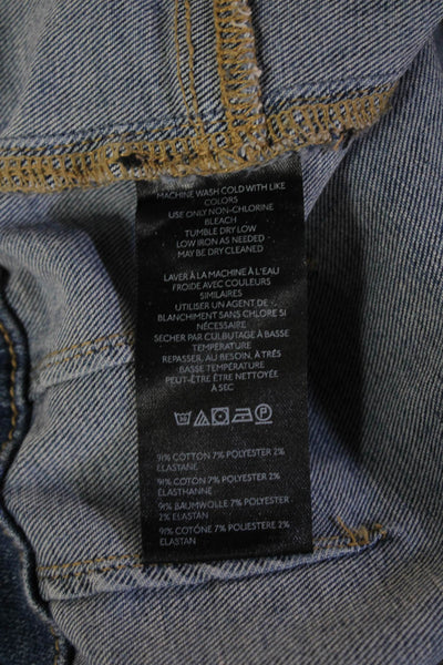 We The Free Women Bootcut Flared Jeans Blue High Rise Size 27
