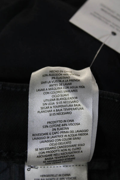 Current/Elliott Unisex Ankle Cropped Chino Pants Dark Blue Button Size 27
