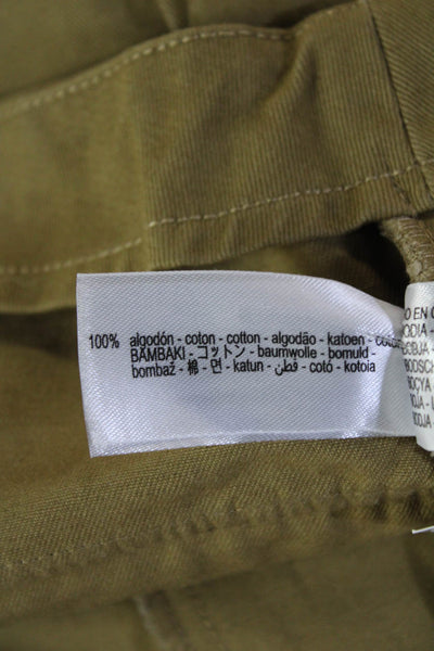 Zara Unisex Cargo Brown Cotton Shorts Size L
