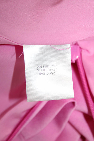 One 33 Social Women Sheath Dress Pink Sleeveless Tie Polyester Size 2
