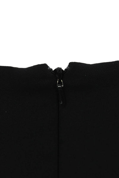 Veronica Beard Women Ankle Cropped Dress Pants Black Zip Size 4