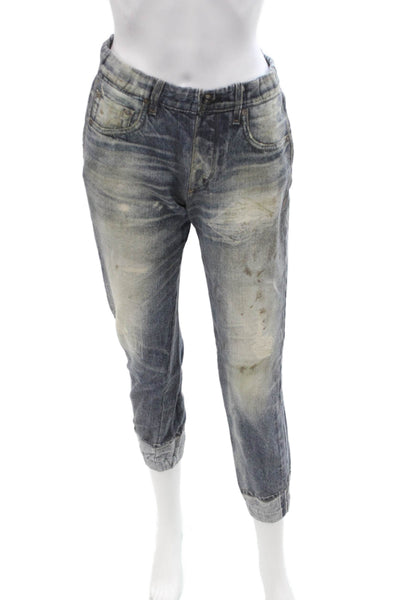 Rag & Bone Unisex Cropped Tapered Dark Gray Jeans Size XS
