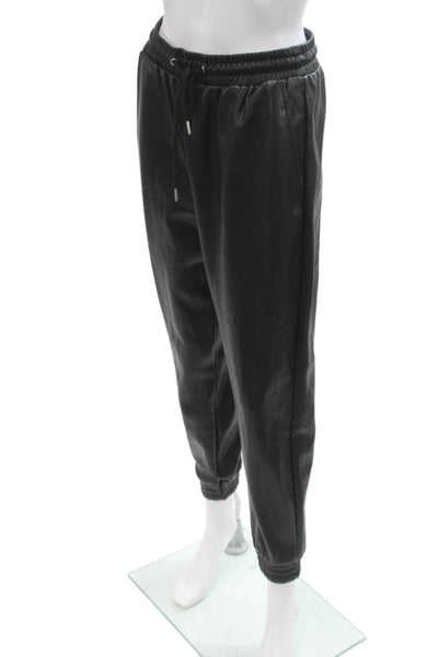 Bagatelle Unisex Black Jogger Sweatpants Drawstring 90s 100% Polyester Size S