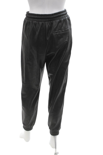 Bagatelle Unisex Black Jogger Sweatpants Drawstring 90s 100% Polyester Size S