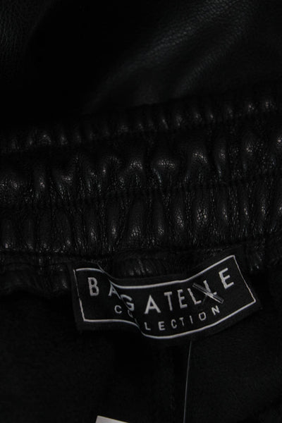 Bagatelle Unisex Black Jogger Sweatpants Drawstring 90s 100% Polyester Size S
