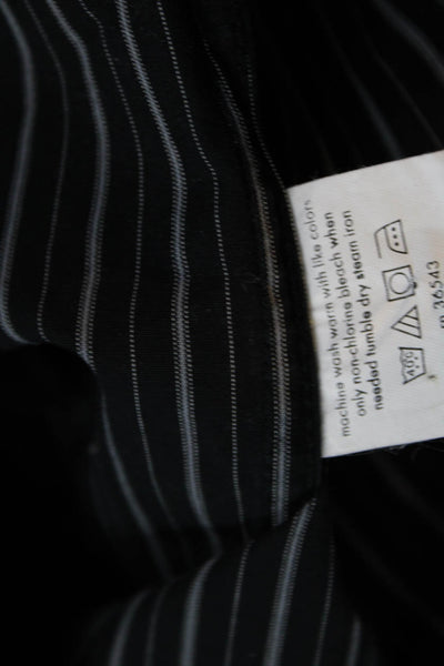 CK Calvin Klein Mens Point Collar Dress Shirt Black Longsleeve Size L