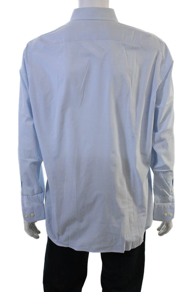 Banana Republic Mens Long Sleeve Point Spread Dress Shirt Light Blue Size L