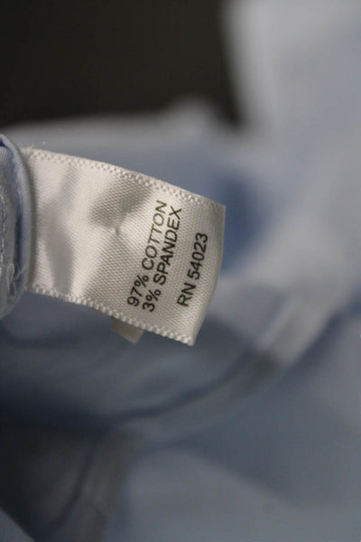 Banana Republic Mens Long Sleeve Point Spread Dress Shirt Light Blue Size L