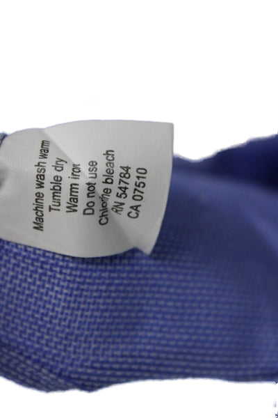 Joseph Abboud Mens Point Blue Dress Shirt Long Sleeve 100% Cotton Size M