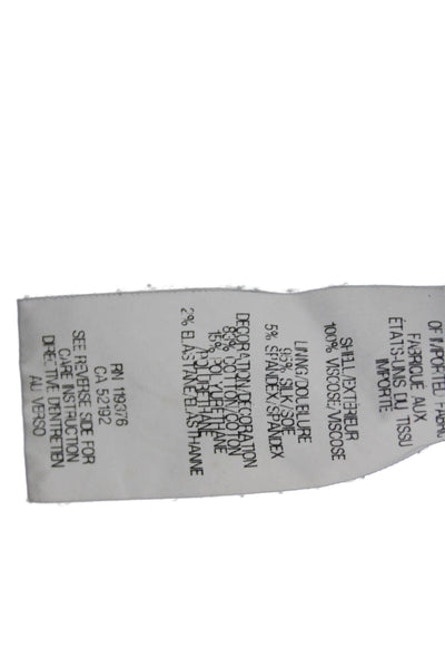 Helmut Lang Unisex Paisley Black Viscose Hook & Eye Bohemian Shorts Size 0