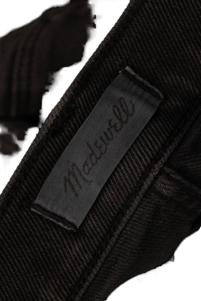 Madewell Womens Skinny Cropped Ankle Black Mid Rise Jeans Size 25