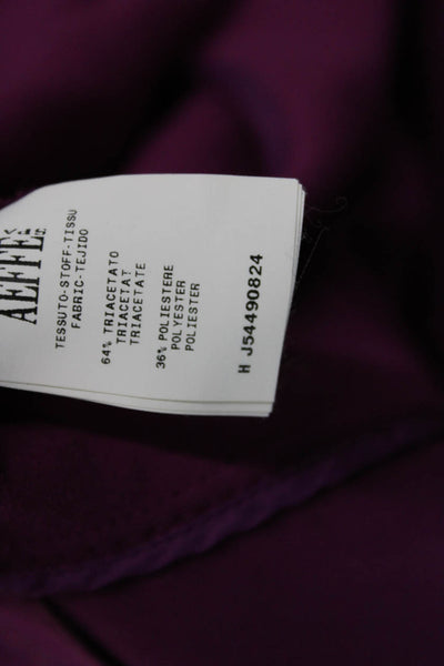 Moschino Cheap & Chic Women A-Line Fit & Flare Purple V-Neck Dress Size S