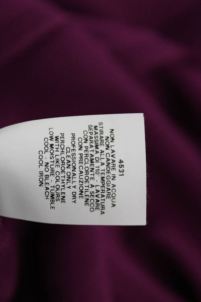 Moschino Cheap & Chic Women A-Line Fit & Flare Purple V-Neck Dress Size S