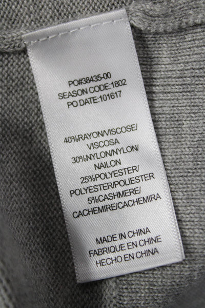 Splendid Unisex Pullover Sweater Gray Long Sleeve Viscose Cashmere Size XS