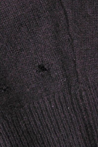 Bloomingdales The Mens Store Mens Cashmere Mock Neck Zip Pullover Black Size M