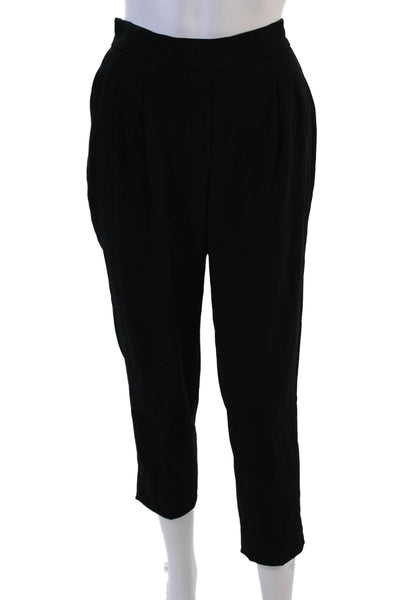 Babaton Women Ankle Cropped Dress Pants Black Size 6
