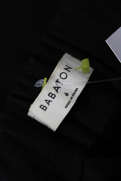 Babaton Women Ankle Cropped Dress Pants Black Size 6