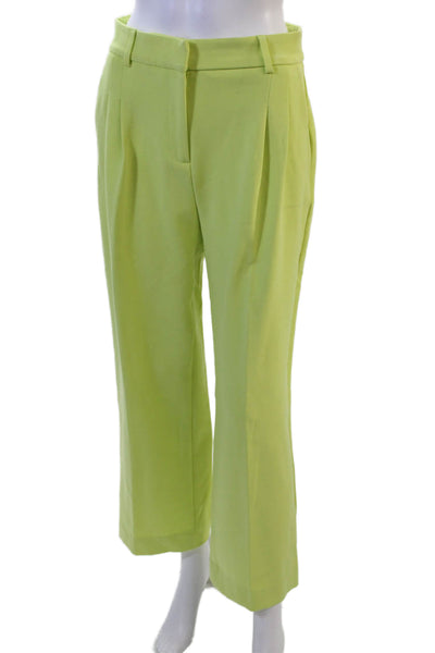 Christian Lacroix Womens Cropped Dress Pants Green Size 2