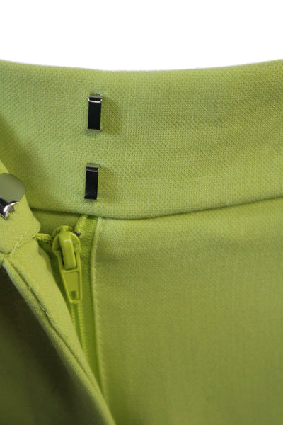 Christian Lacroix Womens Cropped Dress Pants Green Size 2