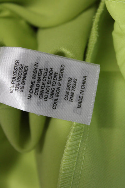 Christian Lacroix Womens Cropped Dress Pants Green Size 2