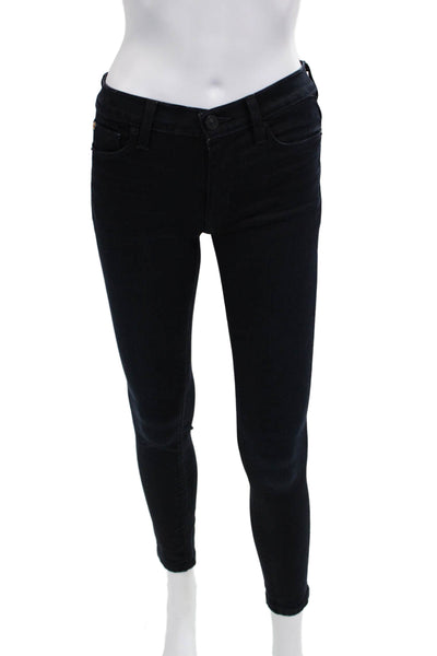 Hudson Women Ankle Skinny High Rise Black Jeans Size 24
