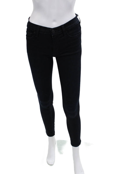 Hudson Women Ankle Skinny High Rise Black Jeans Size 24