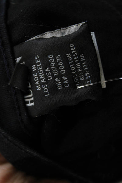 Hudson Women Ankle Skinny High Rise Black Jeans Size 24