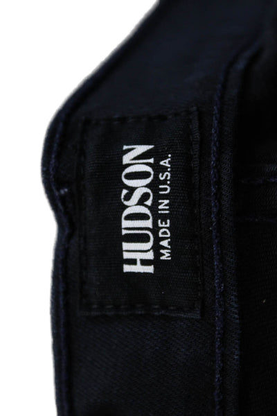 Hudson Women Ankle Skinny High Rise Black Jeans Size 24