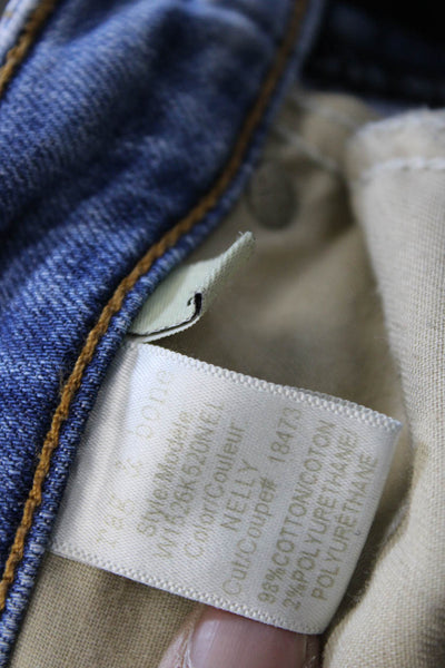Rag & Bone Jean Women Ankle Skinny Jeans Light Blue Mid Rise Button Size 24