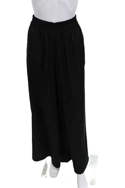 Zara Women Maxi Skirt Black Polyester Blend Size XS
