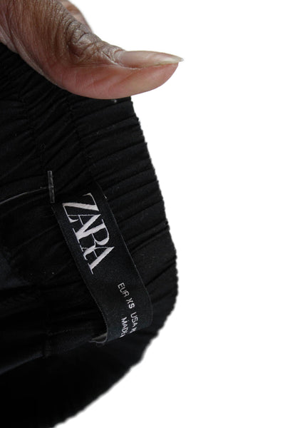 Zara Women Maxi Skirt Black Polyester Blend Size XS