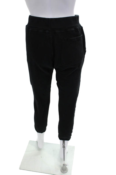 NSF Womens Jogger Sweatpants Black 100% Cotton Solid Fall Size S