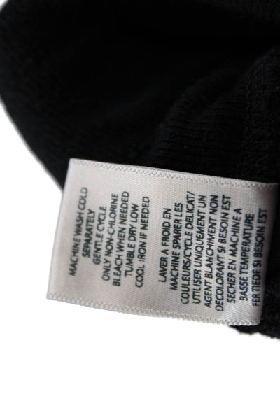 NSF Womens Jogger Sweatpants Black 100% Cotton Solid Fall Size S
