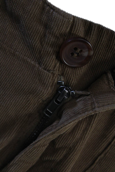 Velvet by Graham & Spencer Unisex Cropped Cargo Pants Brown 100% Cotton Size 4