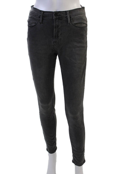 J Brand Womens Skinny Cropped Ankle Jeans Gray High Rise Size 28