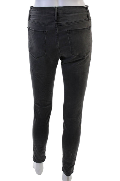 J Brand Womens Skinny Cropped Ankle Jeans Gray High Rise Size 28