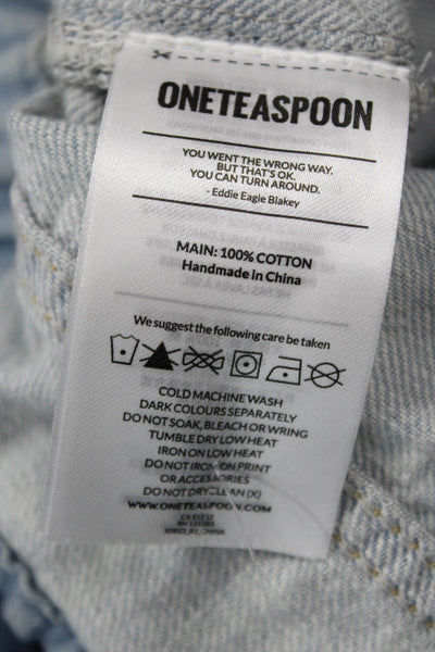 One Teaspoon Women Cropped Jogger Gray High Rise Pants Size S