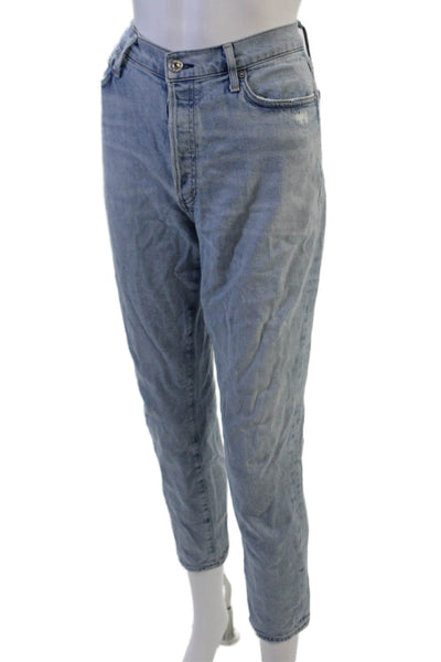 Citizens of Humanity Womens Ankle Cropped Jeans Light Blue High Rise Size 28