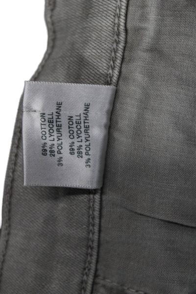 J Brand Womens Ankle Cropped High Rise Gray Jeans Size 28