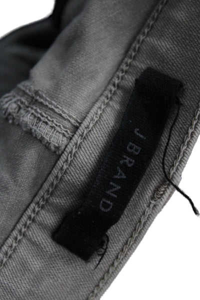 J Brand Womens Ankle Cropped High Rise Gray Jeans Size 28