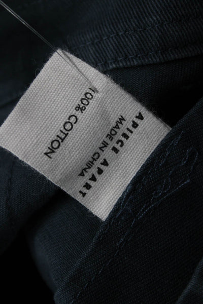 J Brand Women Cropped Pants Black High Rise Button 26 Inseam Size 28