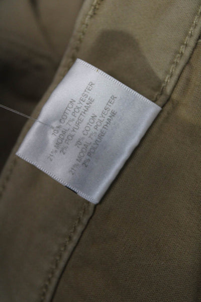 J Brand Women Cropped Ankle Khakis Beige Button Size 28