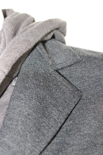 Haute Hippie Womens Dark Gray Collared Button Blazer Long Sleeve Size XS