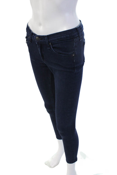 Rag & Bone Jean Womens Ankle Skinny Dark Blue Jeans Sz 26