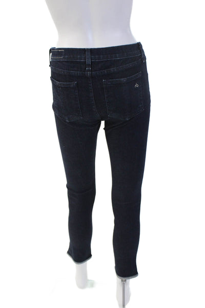 Rag & Bone Jean Womens Ankle Skinny Dark Blue Jeans Low Rise Size 26