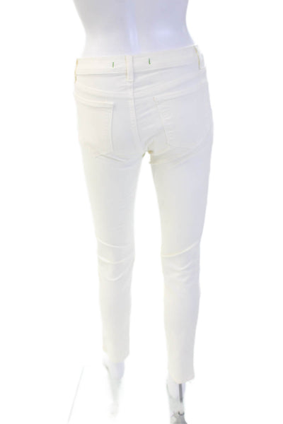 J Brand Womens Ankle Jeggings White Size 26