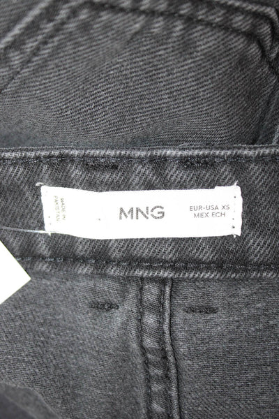MNG Women Dark Gray Cotton Maxi Straight Pencil Skirt Size XS